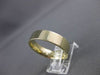 ESTATE WIDE 14KT YELLOW GOLD SHINY & SOLID CLASSIC WEDDING BAND RING 6mm #23172