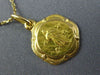 ESTATE 18KT YELLOW GOLD 3D HANDCRAFTED RELIGIOUS CHRIST PENDANT & CHAIN #25012