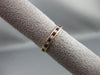 ESTATE .55CT DIAMOND & AAA RUBY 14KT YELLOW GOLD WEDDING BAND RING 3mm #19671