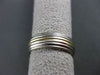 ESTATE 14KT TWO TONE GOLD CLASSIC MULTI ROW WEDDING ANNIVERSARY RING 6mm #23569