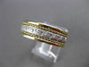 ESTATE WIDE 14KT TWO TONE GOLD HANDCRAFTED GREEK KEY ANNIVERSARY RING 7mm #23580