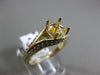 ESTATE .45CT DIAMOND 14K YELLOW GOLD FOUR PRONG ROUND SEMI MOUNT ENGAGEMENT RING