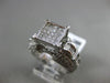 ESTATE MASSIVE 1.60CT DIAMOND 14KT WHITE GOLD INVISIBLE ENGAGEMENT PROMISE RING