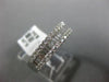 ESTATE .60CT DIAMOND 18KT WHITE GOLD 3D SEMI ETERNITY WEDDING ANNIVERSARY RING