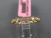 ESTATE .45CT DIAMOND 18K ROSE GOLD 3D FILIGREE ETERNITY WEDDING ANNIVERSARY RING
