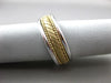 ESTATE 14KT TWO TONE GOLD HANDCRAFTED TRIPLE ROPE WEDDING ANNIVERSARY RING 24630