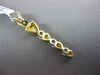 ESTATE .28CT DIAMOND 14KT YELLOW GOLD 3 STONE PAST PRESENT FUTURE HEART PENDANT