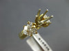 ESTATE .90CT DIAMOND 14KT YELLOW GOLD PRINCESS SEMI MOUNT ENGAGEMENT RING #16536