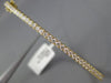 ESTATE .90CT ROUND DIAMOND 18K YELLOW GOLD CLASSIC SEMI ETERNITY BANGLE BRACELET