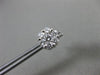 ESTATE LARGE 1.0CT DIAMOND 14KT WHITE GOLD CLASSIC CLUSTER FLOWER STUD EARRINGS