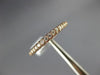 ESTATE .18CT DIAMOND 14KT ROSE GOLD SHARED PRONG SEMI ETERNITY ANNIVERSARY RING