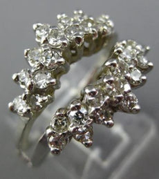 ESTATE .80CT DIAMOND 14KT WHITE GOLD 3D CLASSIC INSERT ENGAGEMENT RING #25750