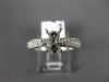 ESTATE .50CT DIAMOND 14KT WHITE GOLD MILGRAIN SEMI MOUNT ENGAGEMENT RING #17725