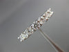 ESTATE 1.40CT DIAMOND 14K WHITE GOLD 7 STONE SHARE PRONG ANNIVERSARY RING #18618