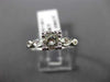 ANTIQUE .62CT ROUND DIAMOND PLATINUM 3D FILIGREE FISHTAIL ENGAGEMENT RING #22181