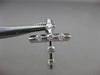 ESTATE .75CT DIAMOND 14KT WHITE GOLD 3D ETOILE 6 STONE FLOATING CROSS PENDANT