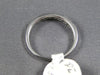 ESTATE .30CT PRINCESS DIAMOND 14KT WHITE GOLD CHANNEL 9 STONE ANNIVERSARY RING