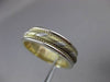 ESTATE 14KT WHITE & YELLOW GOLD HANDCRAFTED ROPE WEDDING BAND RING 6mm #23187