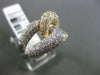 ESTATE WIDE 4.54CT DIAMOND 14KT WHITE & YELLOW GOLD 3D INFINITY LOVE KNOT RING