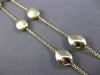 ESTATE 14KT YELLOW GOLD SHINY & MATTE OVAL LINK BY THE YARD NECKLACE BEAUTIFUL