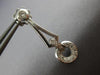ESTATE .35CT DIAMOND 14KT WHITE GOLD 3D CLASSIC CIRCULAR HANGING EARRINGS #15178