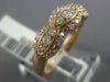 ESTATE .57CT ROUND CUT DIAMOND 14KT ROSE GOLD CLASSIC FILIGREE ANNIVERSARY RING