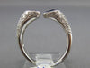 ESTATE 1.72CT DIAMOND & AAA OVAL SAPPHIRE 18KT WHITE GOLD CRISS CROSS LOVE RING
