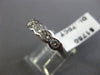 ESTATE .70CT DIAMOND 14K WHITE GOLD 3D SEMI BEZEL 5 STONE ANNIVERSARY RING #5684