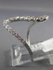 ESTATE LARGE .81CT DIAMOND 18KT WHITE GOLD 3D CLASSIC SWIRL JOURNEY LOVE RING