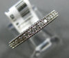 ESTATE .25CT DIAMOND 14KT WHITE GOLD 3D MILGRAIN SEMI ETERNITY ANNIVERSARY RING