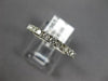 ESTATE .86CT DIAMOND 14KT WHITE GOLD 3D ROUND SEMI ETERNITY ANNIVERSARY RING