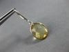 ESTATE 9.0CT AAA CITRINE 14KT WHITE GOLD OVAL BEZEL LEVER BACK HANGING EARRINGS