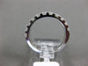 ESTATE .97CT DIAMOND 18K WHITE GOLD ROUND SEMI ETERNITY WEDDING ANNIVERSARY RING