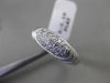 ESTATE .39CT DIAMOND PLATINUM 3D HANDCRAFTED ELONGATED DOME SHAPE RING F/G VSVVS