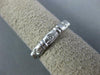 .24CT DIAMOND 14KT WHITE GOLD 3D ETERNITY ETOILE WEDDING ANNIVERSARY RING #2043