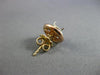 ESTATE .42CT DIAMOND 14K TRI COLOR GOLD HALO FOUR PRONG SEMI MOUNT STUD EARRINGS