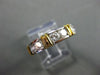 ANTIQUE WIDE 1.16CT DIAMOND 14K 2 TONE GOLD 6 STONE ANNIVERSARY RING E/F #21182