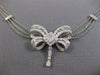 LARGE 2.20CT DIAMOND 18K WHITE GOLD HANDCRAFTED FILIGREE BY THE YARD NECKLACE