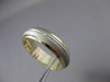 ESTATE 14KT WHITE & YELLOW GOLD CLASSIC SOLID WEDDING BAND RING 6mm #23222