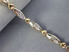 ANTIQUE .84CT DIAMOND 14KT WHITE & YELLOW GOLD 3D CLASSIC HEART BRACELET #17339