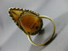 ANTIQUE MASSIVE .02CT DIAMOND 14KT WHITE & YELLOW GOLD LADY CAMEO FILIGREE RING