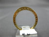 ESTATE .37CT DIAMOND 14KT YELLOW GOLD 3D FILIGREE CHANNEL ANNIVERSARY RING #2775