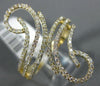 ESTATE LARGE .25CT ROUND DIAMOND 14KT YELLOW GOLD 3D MULTI ROW DOUBLE SWIRL RING