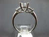ESTATE .35CT DIAMOND 18KT WHITE GOLD 3D LUCIDA SEMI MOUNT ENGAGEMENT RING #18134