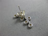 ESTATE .26CT DIAMOND 14KT WHITE GOLD 3D CLASSIC LEAF BRANCH ETOILE STUD EARRINGS