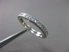 ANTIQUE .70CT DIAMOND 14KT WHITE GOLD MILGRAIN ETERNITY ANNIVERSARY RING #19607