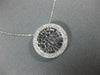 ESTATE .20CT DIAMOND 14KT WHITE GOLD 3D ROUND SHEMA YISRAEL FLOATING PENDANT