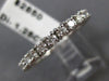 ESTATE 1.25CT ROUND CUT DIAMOND 14KT WHITE GOLD ETERNITY ANNIVERSARY RING #18586