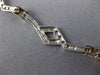 ANTIQUE 1CT DIAMOND 14K WHITE GOLD 3D CLASSIC LINK ITALIAN NECKLACE #15797