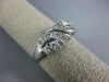 ESTATE .60CT DIAMOND 14KT WHITE GOLD 3D CLASSIC SWIRL ANNIVERSARY RING #26569